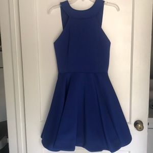 Royal blue skater dress